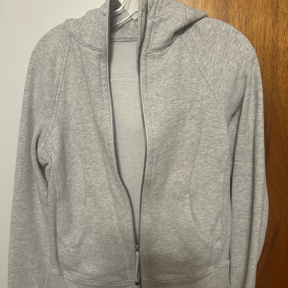 Lululemon Athletica Light Gray Zip-Up Hoodie